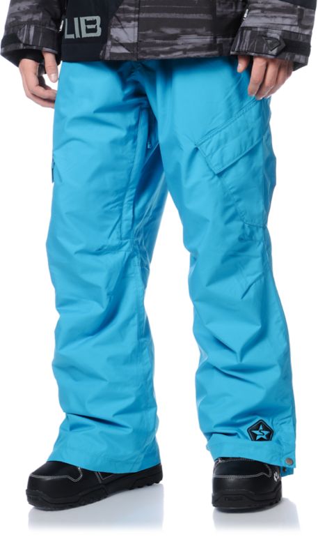 Sessions Zoom 2013 Turquoise 10K Snowboard Pants