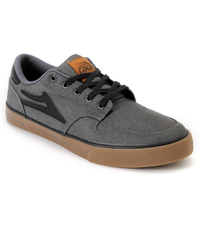 Lakai Carroll 5 Grey Denim Skate Shoe