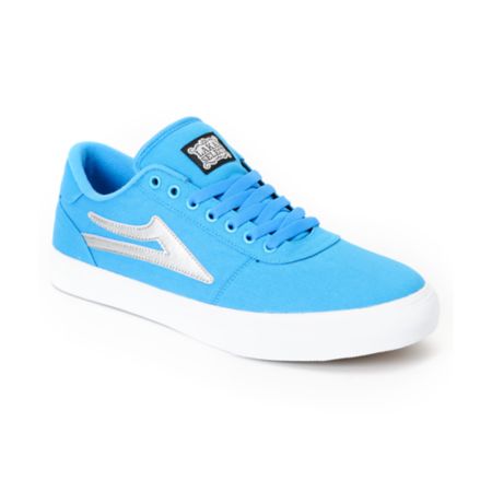 Lakai Manchester Select Blue & Silver Skate Shoe