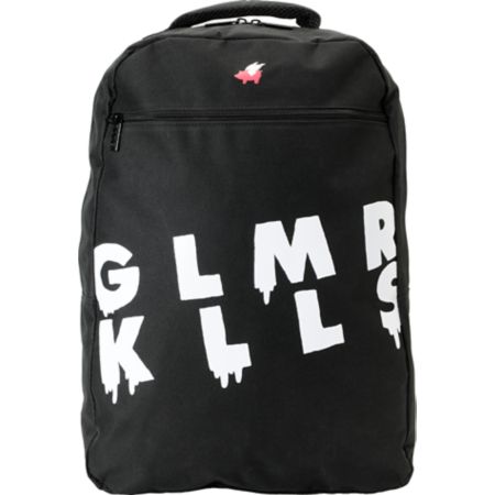 Glamour Kills Words Black Laptop Backpack