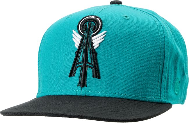 Casual Industrees Alpha Teal & Black Snapback Hat