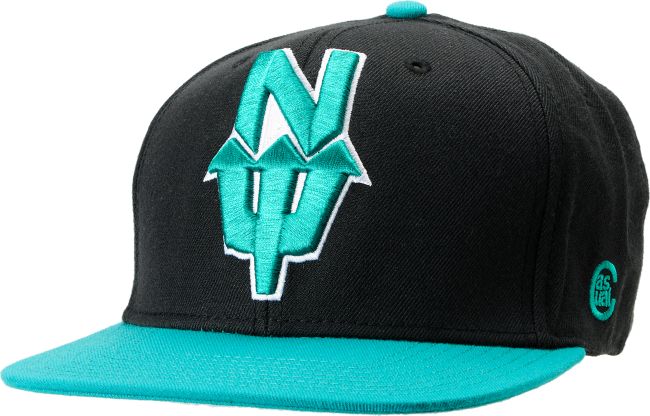 Casual Industrees N.Dub Black & Teal Snapback Hat