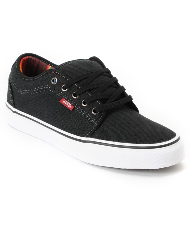 Vans Chukka Low Mexican Blanket Black Canvas Skate Shoe