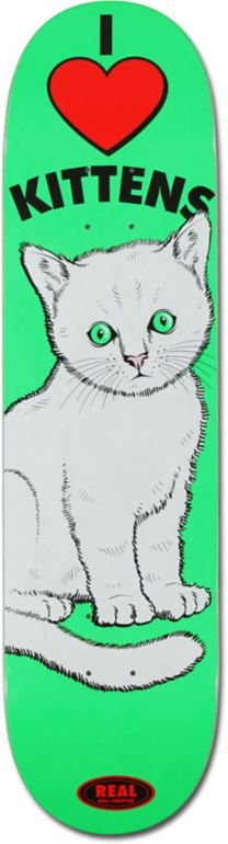 Real Sunburn Kitten R1 Construction 8.06 Skateboard Deck