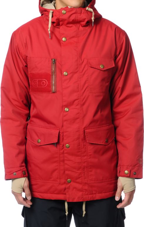 Airblaster Grumpy 2013 Crimson Red 10K Snowboard Jacket
