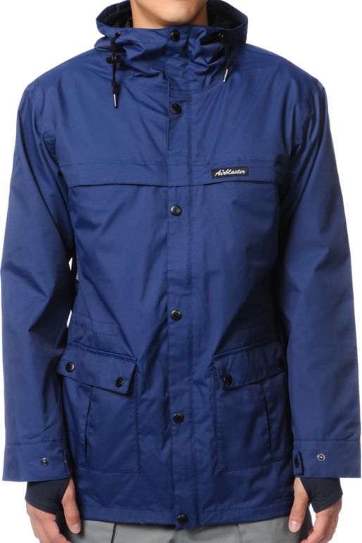 Airblaster Jed Anderson Navy Blue 10K Snowboard Jacket
