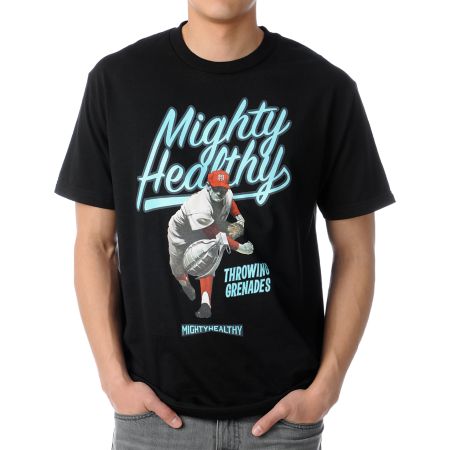 Mighty Healthy Grenade Black Tee Shirt