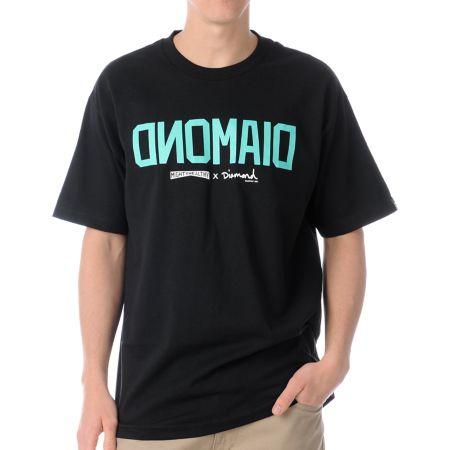 Mighty Healthy x Diamond Supply Diamond Black Tee Shirt