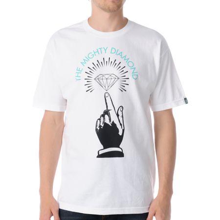 Mighty Healthy x Diamond Numero Uno White Tee Shirt