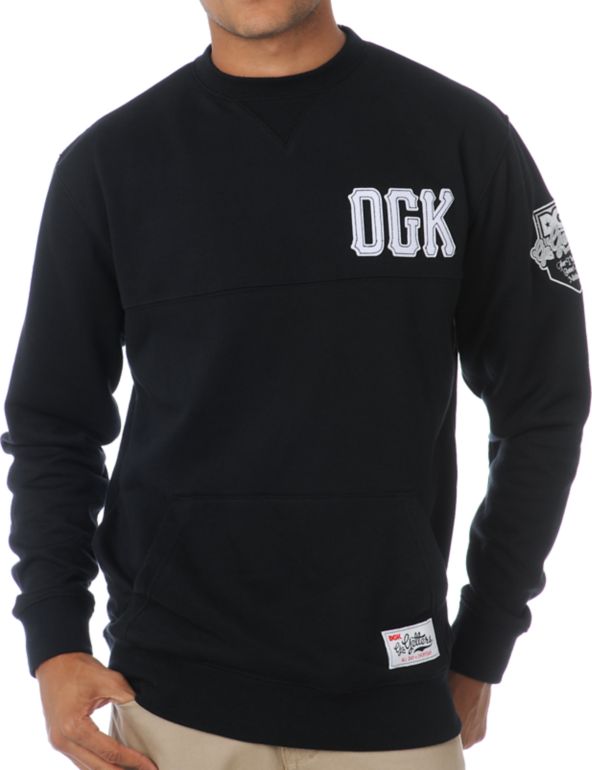 DGK Go Getters Black Crew Neck Sweatshirt