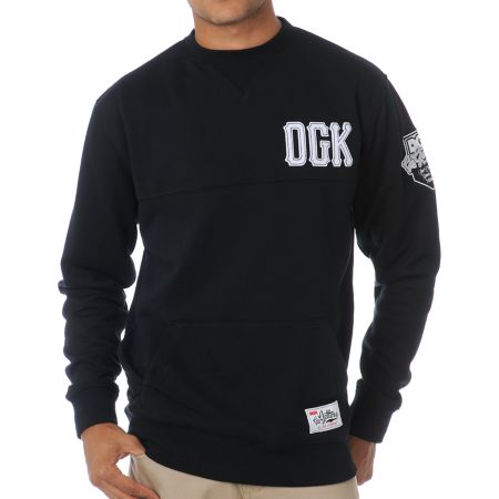 DGK Go Getters Black Crew Neck Sweatshirt