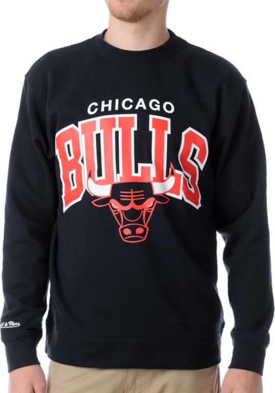 Mitchell & Ness Chicago Bull Arch Crew Neck Sweatshirt