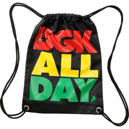 DGK All Day Rasta Drawstring Bag