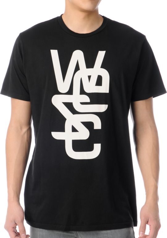 WeSC Overlay Black Tee Shirt