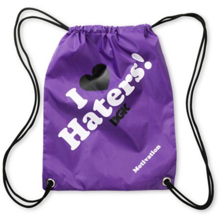 DGK Haters Purple Drawstring Bag