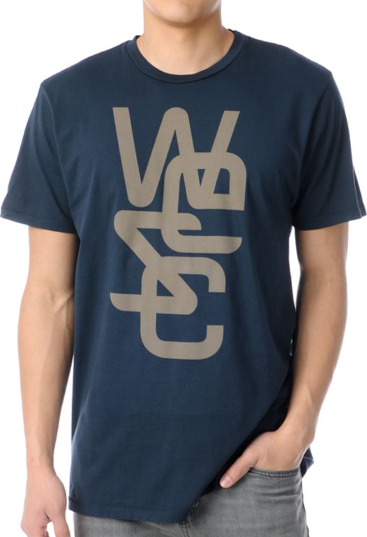 WeSC Overlay Navy Tee Shirt