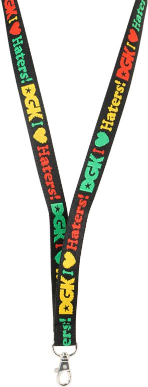 DGK Haters Rasta Lanyard