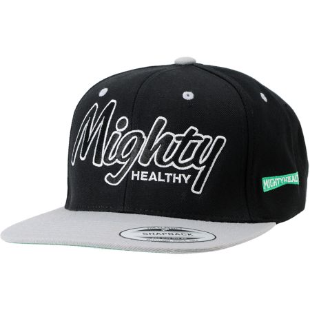 Mighty Healthy Classic Black & Grey Snapback Hat