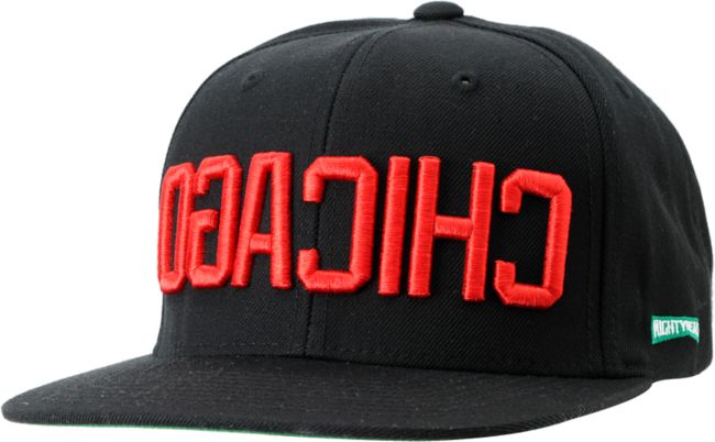 Mighty Healthy Chicago Black Snapback Hat