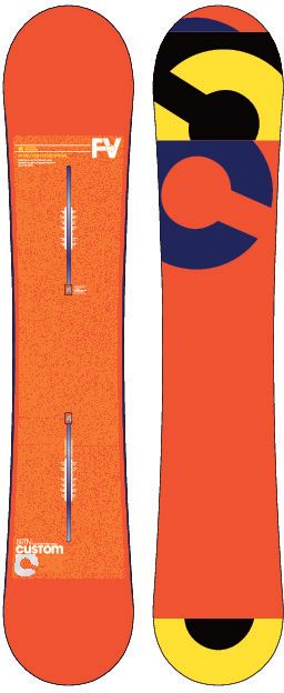 Burton Custom Flying V 158cm Wide Snowboard 2013