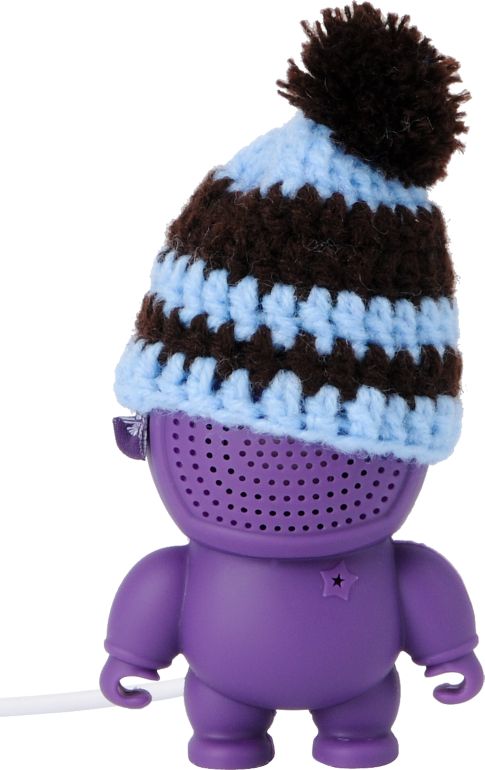 Audiobot Purple Beanie Bot Powered Speaker