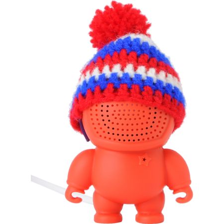 Audiobot Red Beanie Bot Powered Speaker 