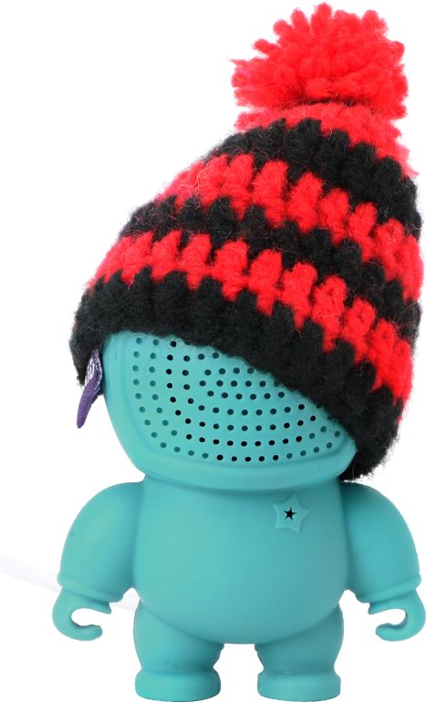 Audiobot Cyan Beanie Bot Powered Speaker