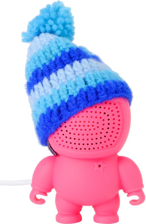 Audiobot Pink Beanie Bot Powered Speaker