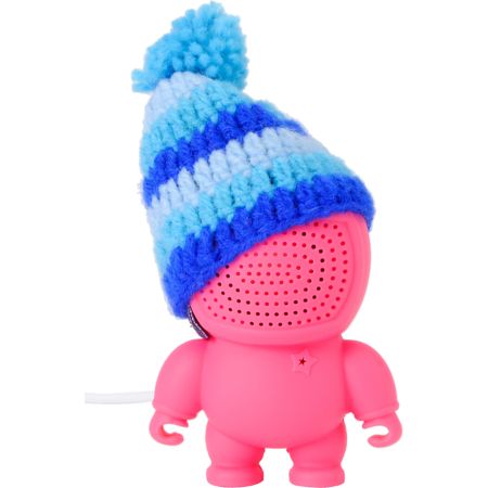 Audiobot Pink Beanie Bot Powered Speaker 