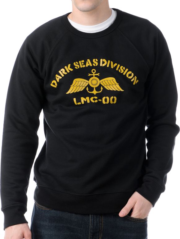 Loser Machine USS Loser Black Crew Neck Sweatshirt