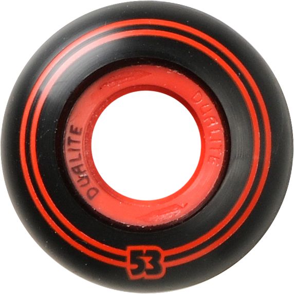 Form Dualite Black & Red 53mm Skateboard Wheels
