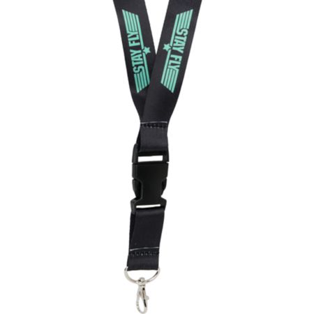 TMLS Stay Fly Black & Mint Lanyard