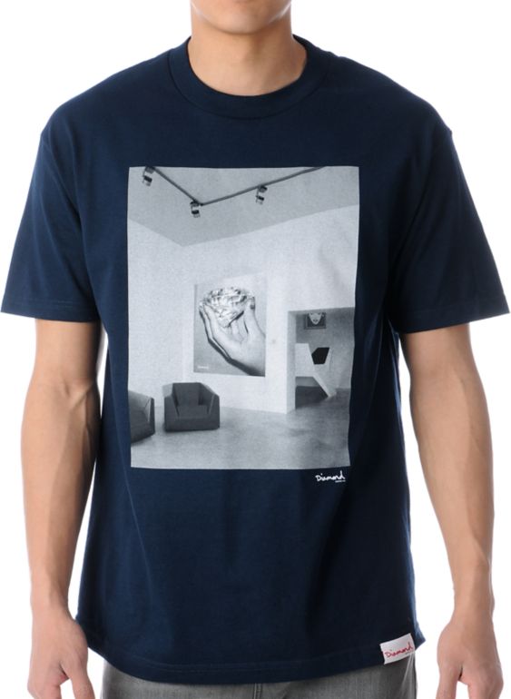 Diamond Supply Gallery Blue Tee Shirt