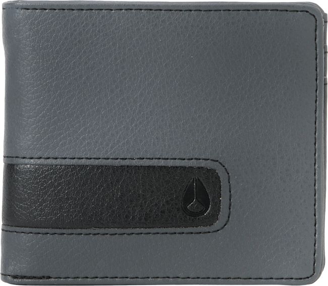 Nixon Showtime Bi-Fold Wallet in Charcoal & Black