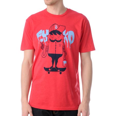 Fyasko Paint Bob Red Tee Shirt 