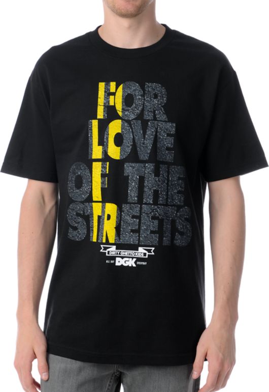 DGK For The Love Black Tee Shirt