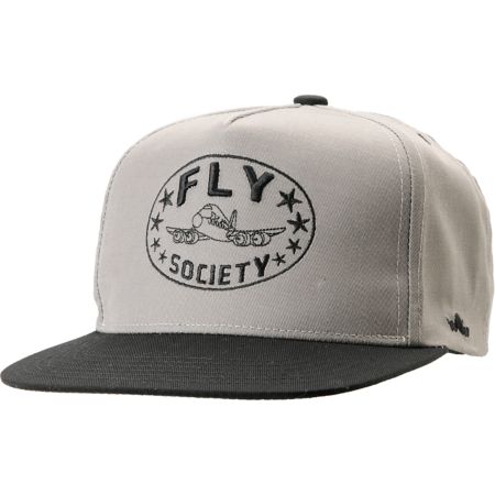 Fly Society Classic Grey & Black Snapback Hat