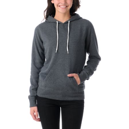 Zine Girls Charcoal Grey Pullover Hoodie