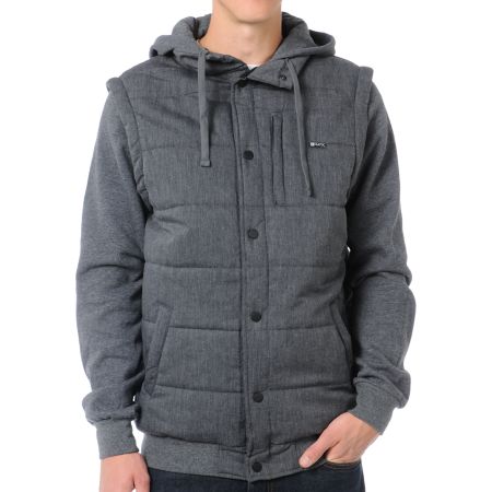 Matix Guys Asher Chambray & Charcoal Hoodie