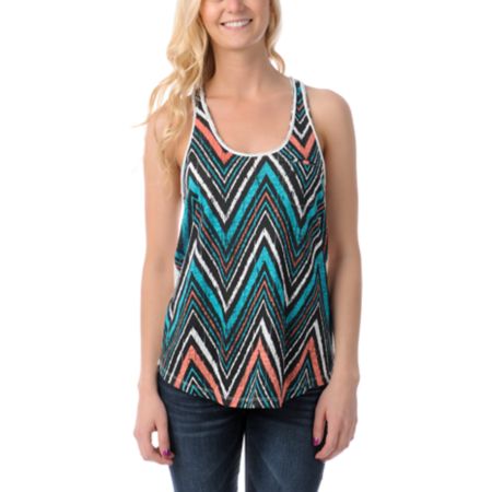 Empyre Girls Casey Tribal Print Racerback Tank Top