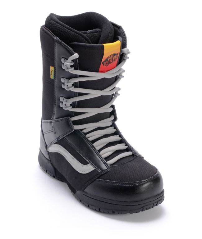 Vans Mantra Black & Rasta Snowboard Boots 2013