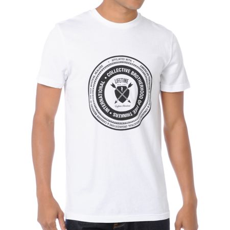 Lifetime Collective Brotherhood White Tee Shirt