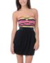 Love, Fire Aurora Black Striped Corset Dress