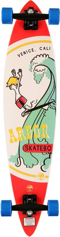 Arbor Fish 38 Pintail Longboard Complete