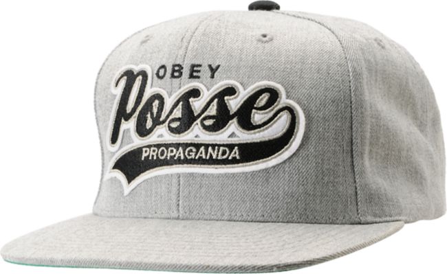 Obey On Deck Heather Grey Snapback Hat