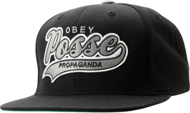 Obey On Deck Black Snapback Hat