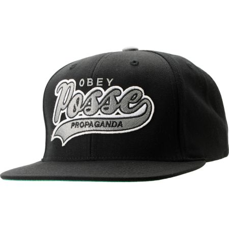 Obey On Deck Black Snapback Hat
