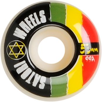 Satori 53mm Rasta Stripes Skateboard Wheels