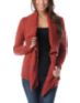 Element Lariat Red Wrap Sweater