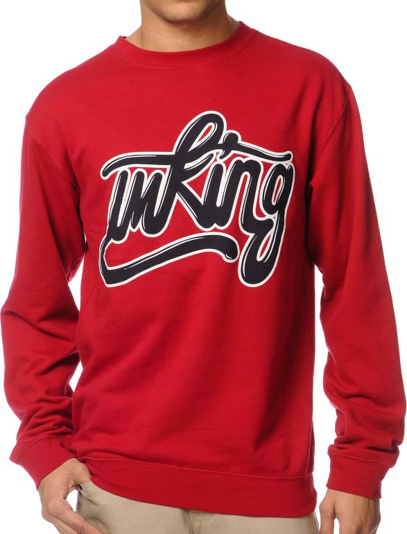 IMKing Captain Red Crew Neck Sweatshirt
